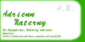 adrienn materny business card